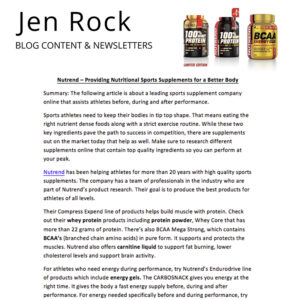Blog Content